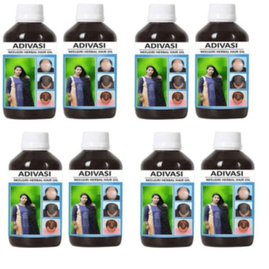 Adivasi Neelambari For Hair Growth And Hair Fall Control Hair Oil ( 100ml - Pack Of 8 )